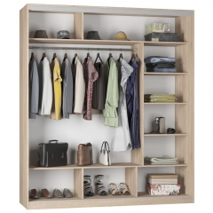 Шкаф-купе Аларти B-230х200х60-2Венге-D7D8D7