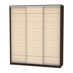 Шкаф-купе Аларти B-230х200х60-3Венге-ДМ-D7D7D7