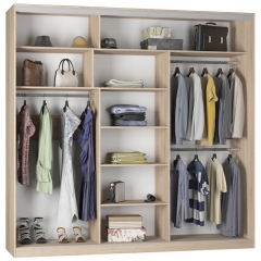 Шкаф-купе Аларти B-230х235х60-3ВД-D7D7D7