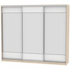 Шкаф-купе Аларти B-230х270х60-1ДСС-Белый-D8D8D8