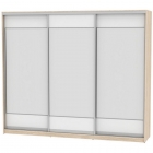 Шкаф-купе Аларти B-230х270х60-2ДСС-Белый-D8D8D8