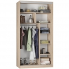 Шкаф-купе Аларти B-220х120х60-1Белый-D9D10