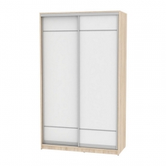 Шкаф-купе Аларти B-220х135х60-2ДСС-Белый-D7D7