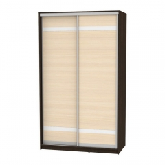 Шкаф-купе Аларти B-220х135х60-2Венге-ДМ-D9D10