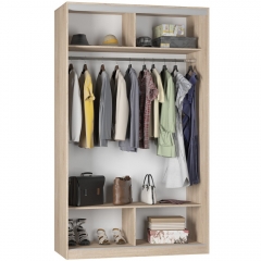 Шкаф-купе Аларти B-220х135х60-3Белый-D10D10