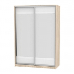 Шкаф-купе Аларти B-220х160х60-2ДСС-Белый-D10D10