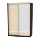 Шкаф-купе Аларти B-220х160х60-2Венге-ДМ-D9D10