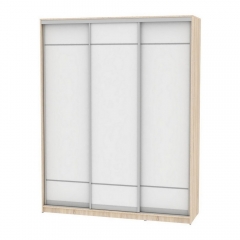 Шкаф-купе Аларти B-220х180х60-3ДСС-Белый-D7D7D7