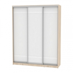 Шкаф-купе Аларти B-220х180х60-3ДСС-Белый-D9D9D9