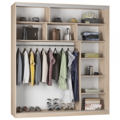 Шкаф-купе Аларти B-220х200х60-1ЯАТ-ЯАС-D8D8D8