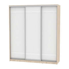 Шкаф-купе Аларти B-220х200х60-2ДСС-Белый-D9D9D9