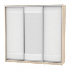 Шкаф-купе Аларти B-220х235х60-1ДСС-Белый-D9D10D9