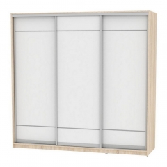 Шкаф-купе Аларти B-220х235х60-2ДСС-Белый-D7D7D7