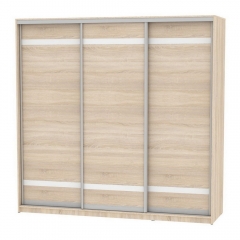 Шкаф-купе Аларти B-220х235х60-3ДСС-D9D9D9