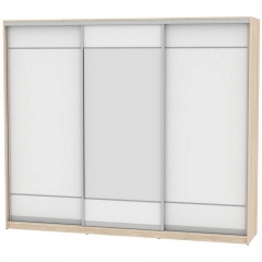 Шкаф-купе Аларти B-220х270х60-2ДСС-Белый-D7D8D7