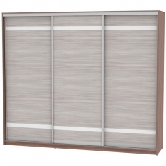 Шкаф-купе Аларти B-220х270х60-3ЯШТ-ЯШС-D9D9D9