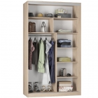 Шкаф-купе Аларти B-230х135х60-1ДВ-Графит-D9D9