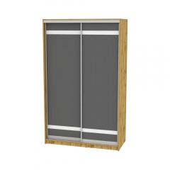 Шкаф-купе Аларти B-230х135х60-3ДВ-Графит-D9D9
