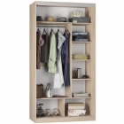 Шкаф-купе Аларти B-230х120х60-2Графит-D10D10