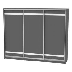 Шкаф-купе Аларти B-220х270х60-2Графит-D9D9D9