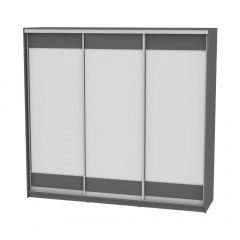 Шкаф-купе Аларти B-220х235х60-1Графит-D8D8D8