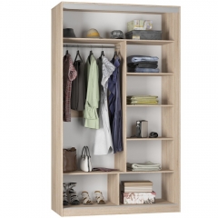 Шкаф-купе Аларти B-220х135х60-2Графит-D7D7