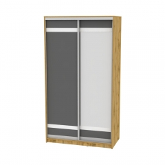 Шкаф-купе Аларти B-220х120х60-2ДВ-Графит-D9D10