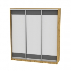 Шкаф-купе Аларти B-230х180х60-2ДВ-Графит-D8D8D8