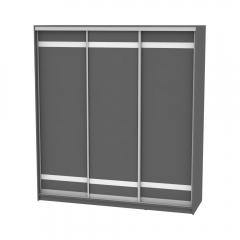 Шкаф-купе Аларти B-220х200х60-2Графит-D9D9D9