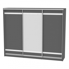 Шкаф-купе Аларти B-230х270х60-2Графит-D9D10D9