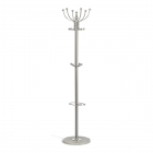 Вешалка Tetchair Bara mod. GH-8606 металл/хром/мрамор, 37 x 37 x 175 см, white белый / grey серый