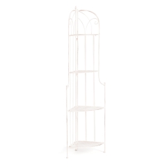 Этажерка угловая Tetchair Secret De Maison Nicole PL08-10338 стальной сплав, античный белый, 48х33х159 см
