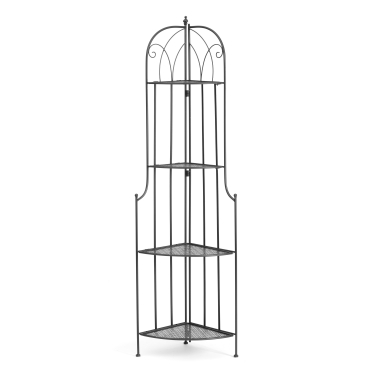 Этажерка угловая Tetchair Secret De Maison Nicole PL08-10338 стальной сплав, черный, 48х33х159 см