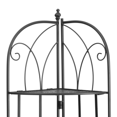 Этажерка угловая Tetchair Secret De Maison Nicole PL08-10338 стальной сплав, черный, 48х33х159 см