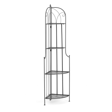 Этажерка угловая Tetchair Secret De Maison Nicole PL08-10338 стальной сплав, черный, 48х33х159 см