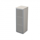 Пенал средний со стеклом левый ALSAV GLOSS LINE 9НЛ.017.6 Ivory