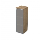 Пенал средний со стеклом левый ALSAV GLOSS LINE 9НЛ.017.6 Teakwood