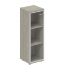 Шкаф средний со стеклом, задняя стенка ХДФ левый Норден Wing WN.802.OL.AL.L Дуб светлый