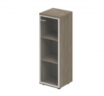 Шкаф средний со стеклом, задняя стенка ХДФ правый Норден Wing WN.802.OD.AL.R Дуб темный