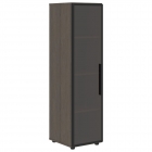 Шкаф-колонка с глухой средней дверью правый Skyland VELION VMCS 40.1 R Яшма черный Дуб Сильвер