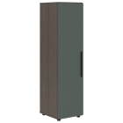 Шкаф-колонка с двумя глухими малыми дверьми правый Skyland VELION VMCS 40.4 R Нефрит Дуб Сильвер