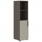 Шкаф-колонка с глухой малой дверью левый Skyland VELION VMCS 40.5 L Аметист Дуб Сильвер