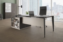 Комплект мебели для кабинета руководителя Норден Atlas 05 Бренсон Трюфель Серый камень Антрацит