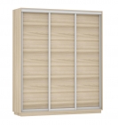 Шкаф-купе трехдверный Е1 Экспресс Трио Элемент 1800х2200h Ясень шимо светлый