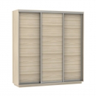 Шкаф-купе трехдверный Е1 Экспресс Трио Элемент 2100х2400h Ясень шимо светлый