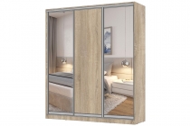 Шкаф трехдверный Ивару Лофт 3 Дуб Крафт Золотой