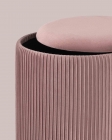 Пуф Stool Group Шарлотта с ящиком велюр Розовый