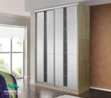 Шкаф-купе 2-х дверный 1200 мм Соло МАГ-РИВЕР Белый софт/Туя светлая