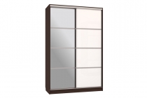 Шкаф-купе Мебельсон Гранд 2-600 с зеркалом SK-05G38 венге/белый